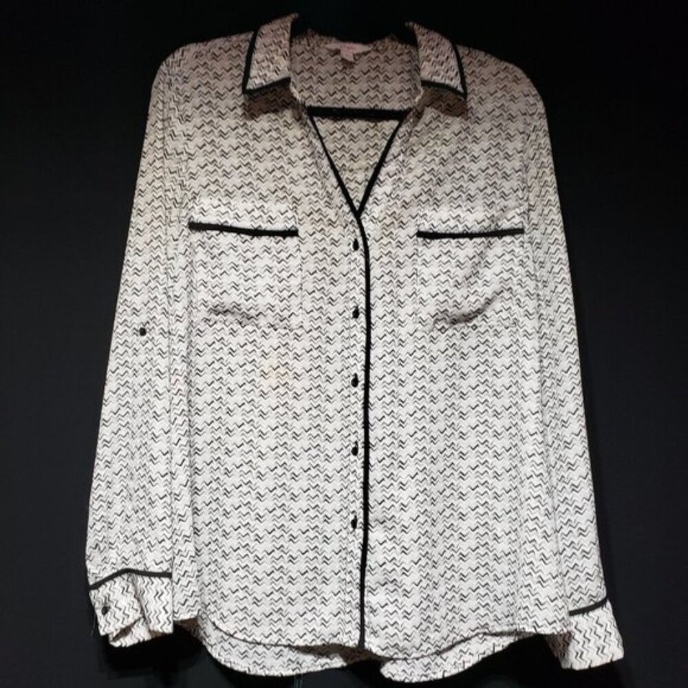 Candies White & Black Blouse